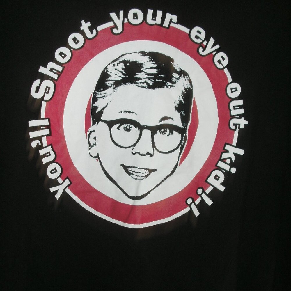 A Christmas Story ~ Tee T Shirt ~ You'll Shoot Your Eye Out Kid !! ~ Cotton XL